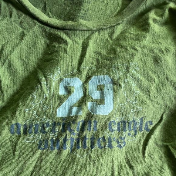 American Eagle Outfitters Green Long Sleeve Tee - Picture 2 of 4